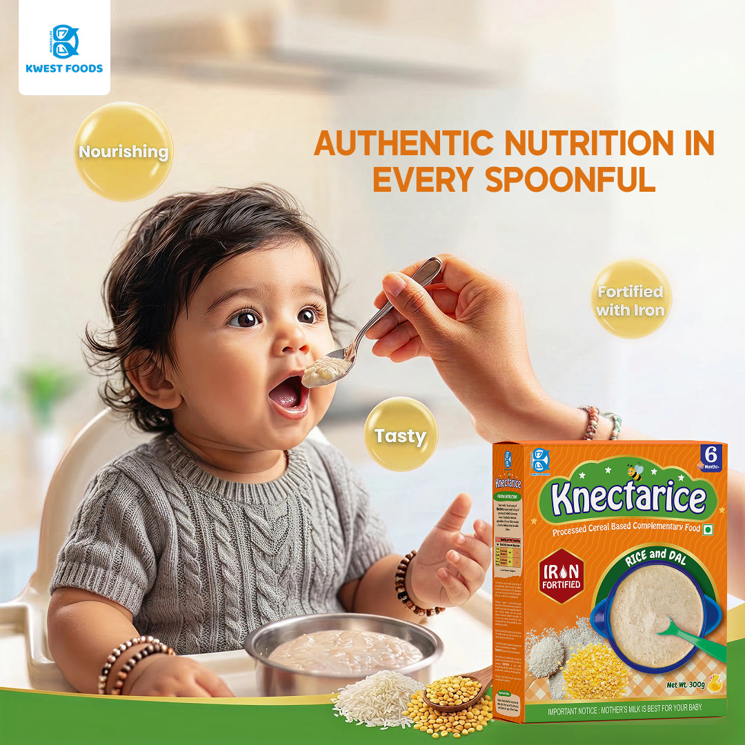 Knectarice Infant Cereal – Rice and Dal
