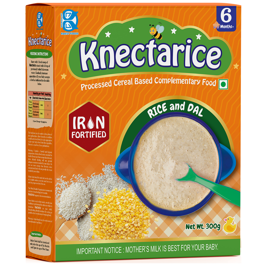 Knectarice Infant Cereal – Rice and Dal