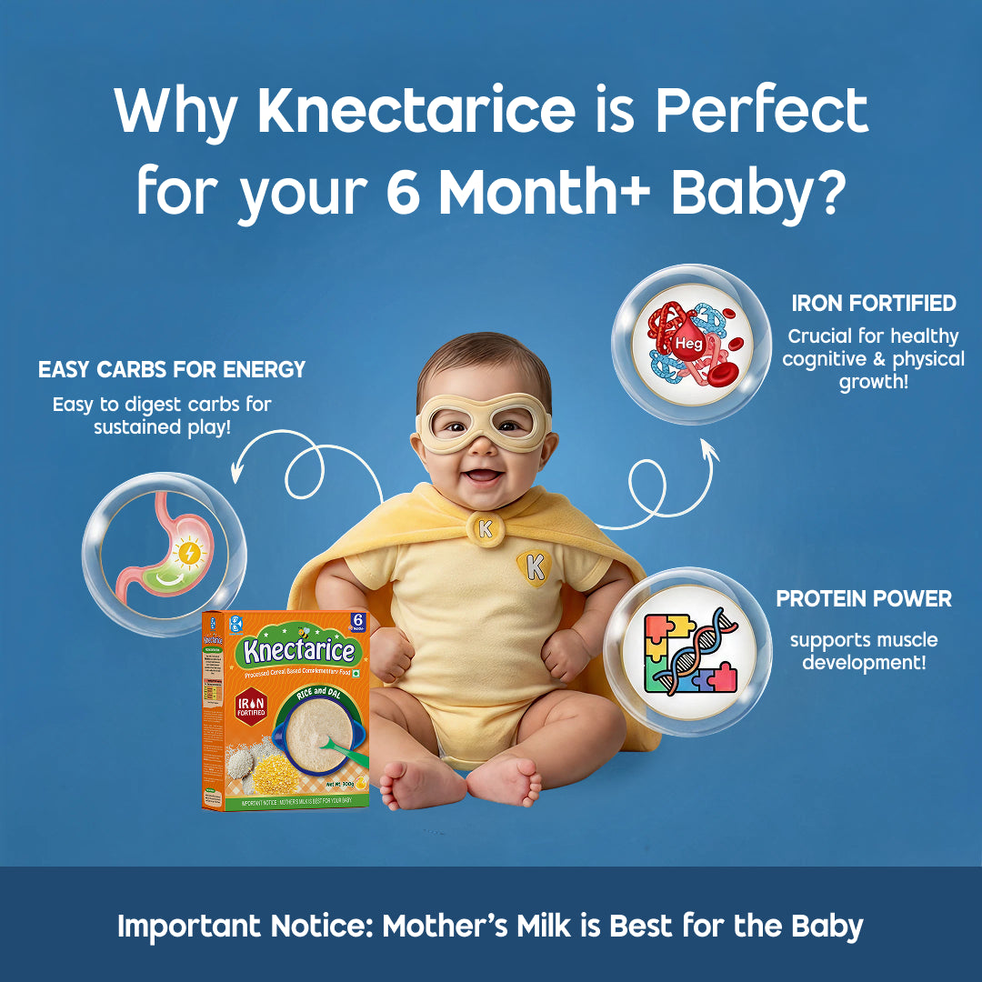 Knectarice Infant Cereal – Rice and Dal