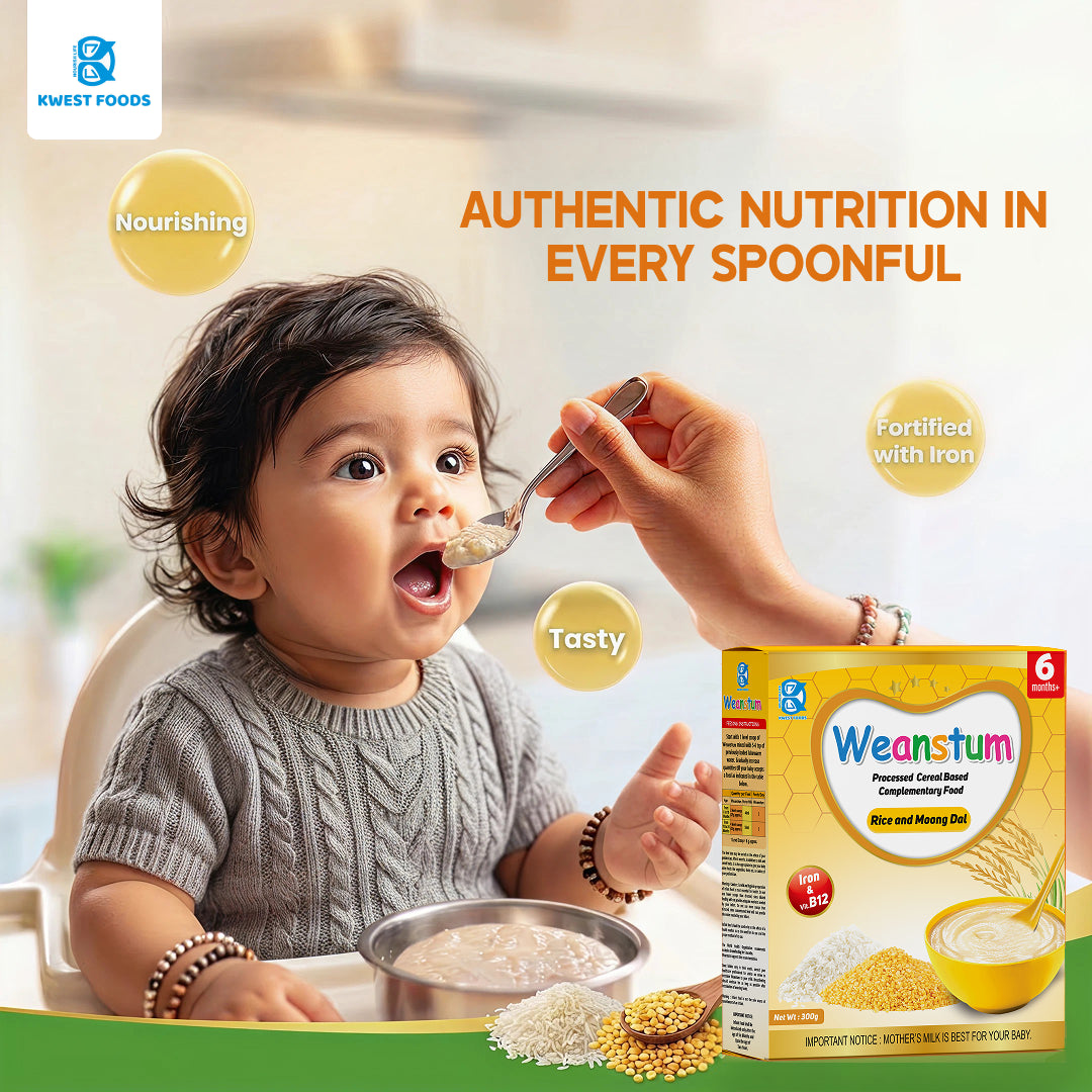 Weanstum Infant Cereal – Rice and Moong Dal