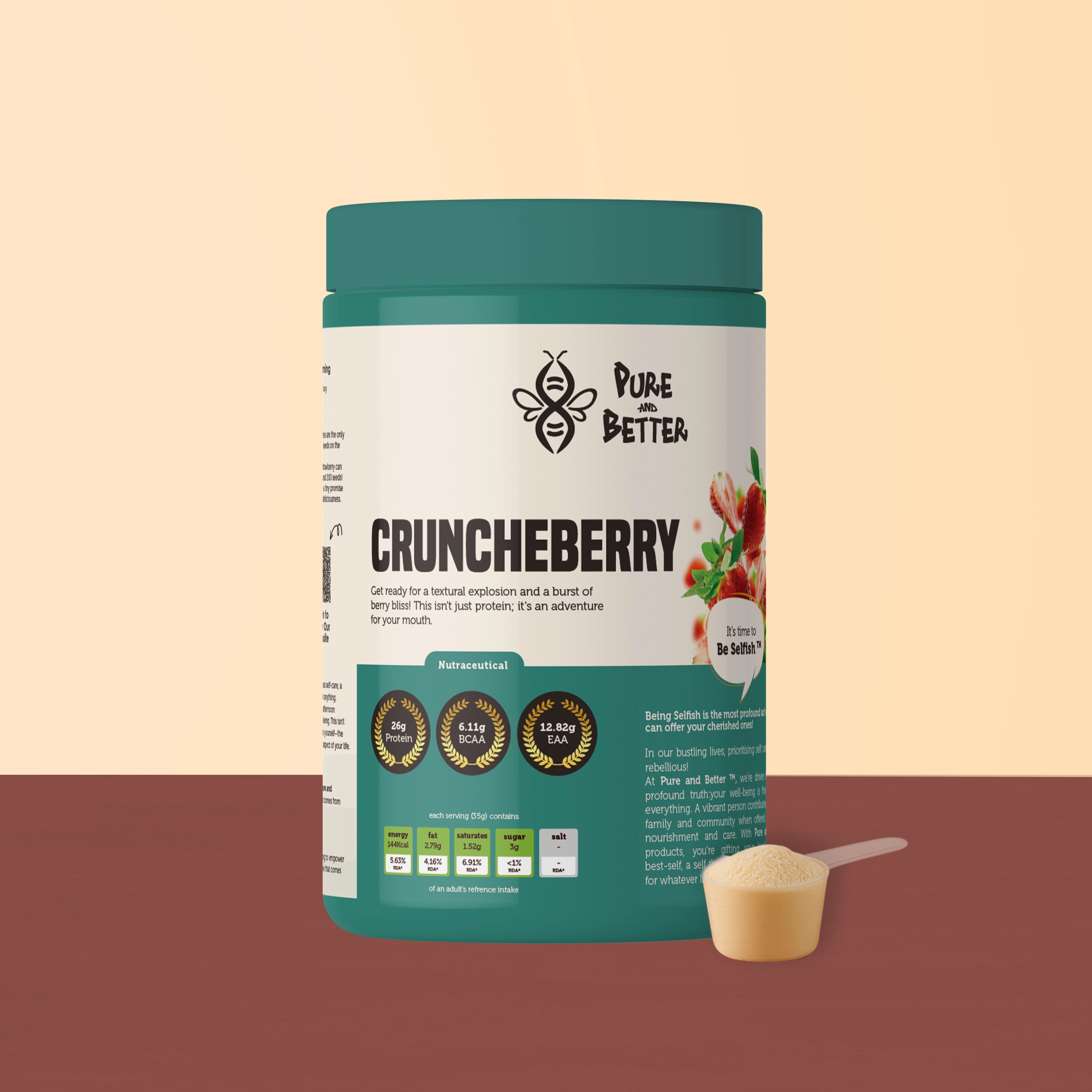 Crunchberry Protein Jar – 26g Whey Protein | 500g Total