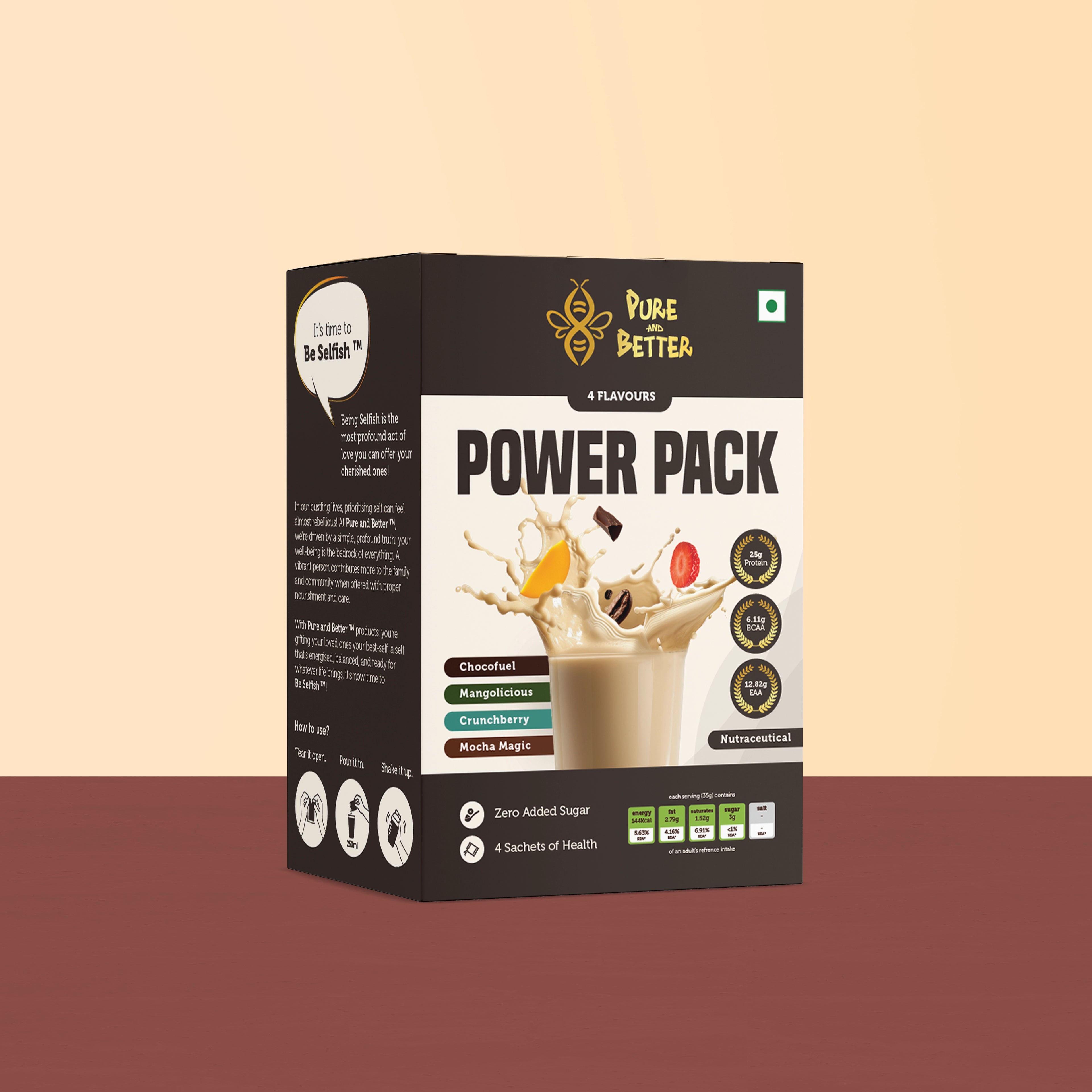 Power Pack (4 Flavors) – 25g Whey Protein | 140g Total