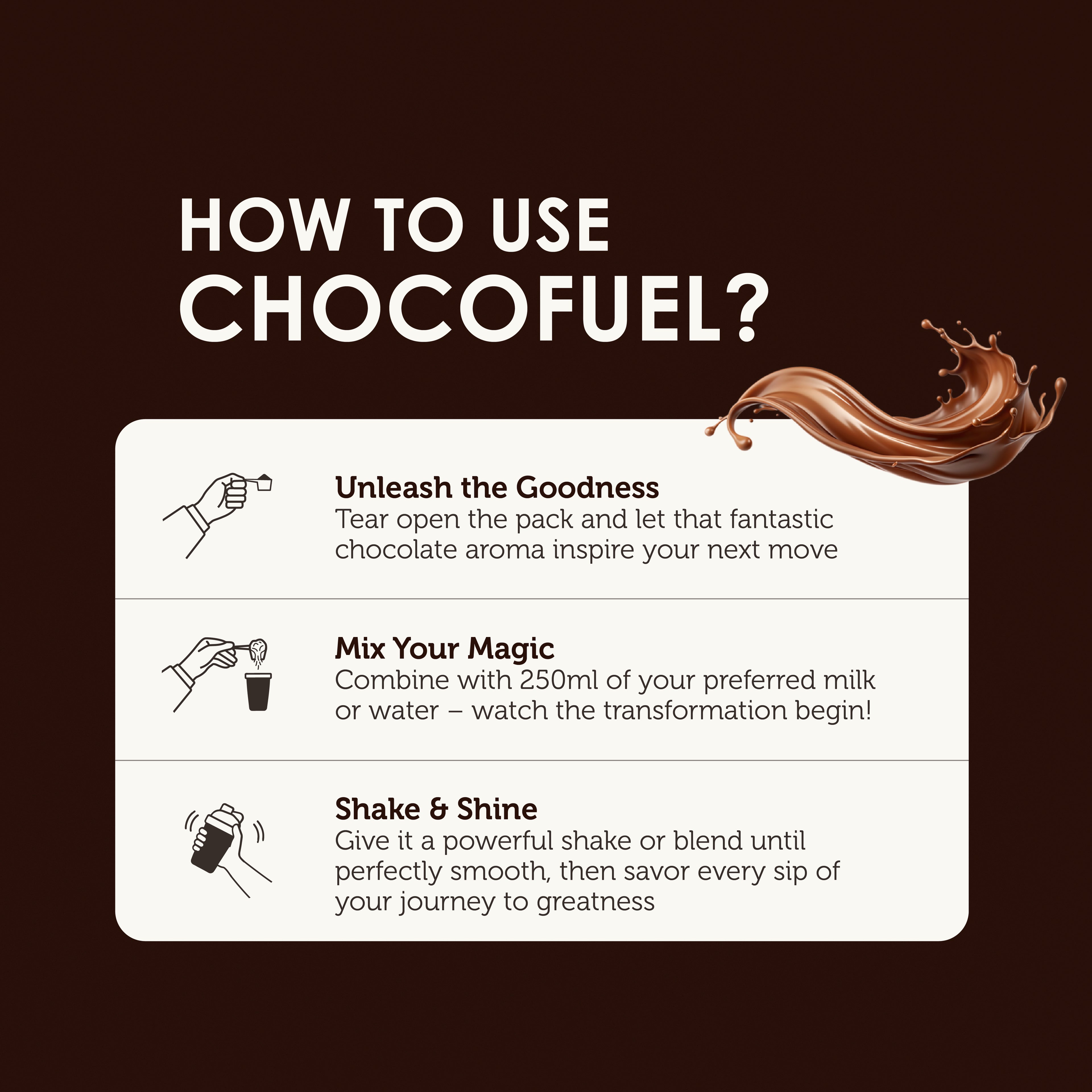 Chocofuel Protein Jar – 26g Whey Protein | 500g Total