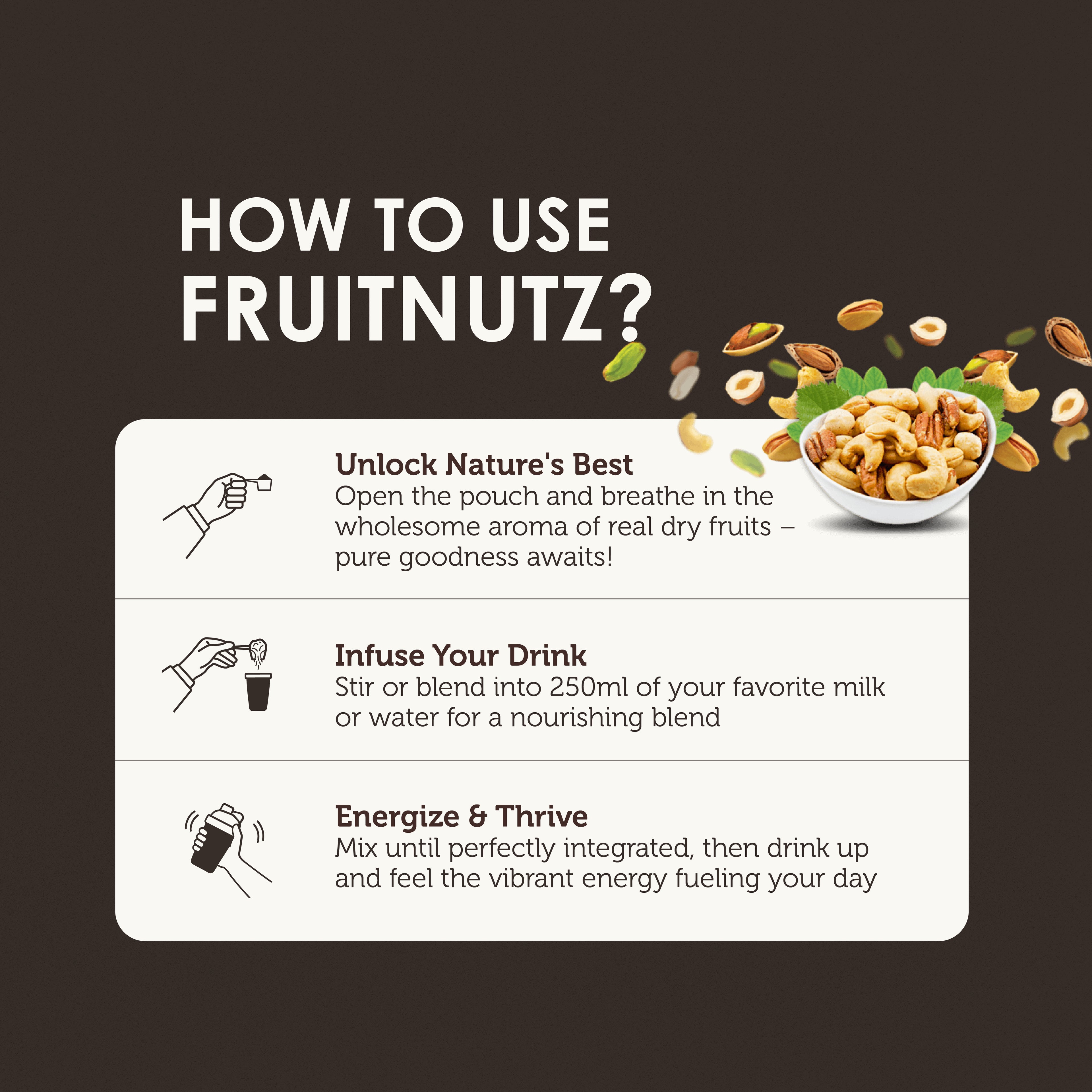 Fruitnutz Protein Jar – 26g Whey Protein | 500g Total