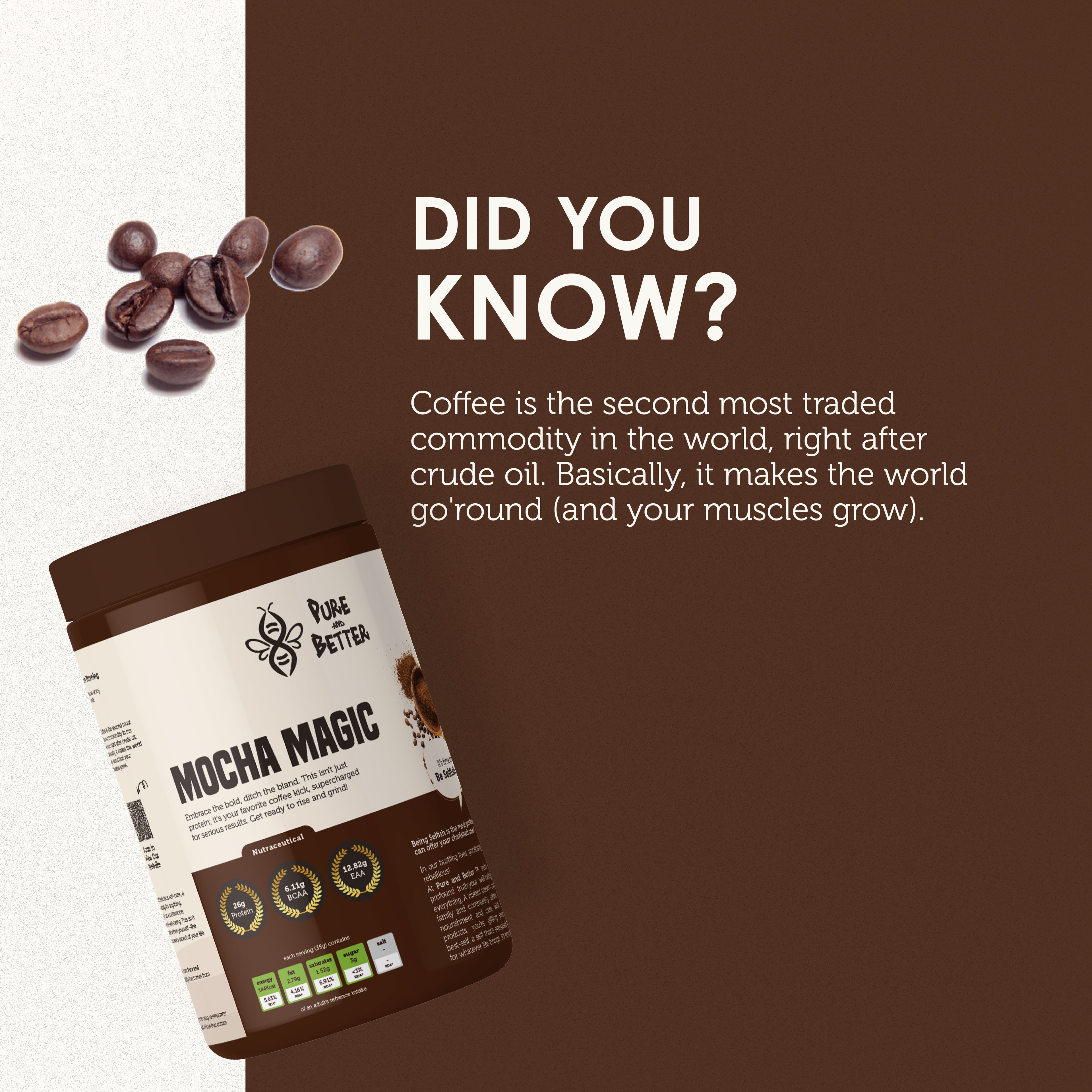 Mocha Magic Protein Jar – 26g Whey Protein | 500g Total