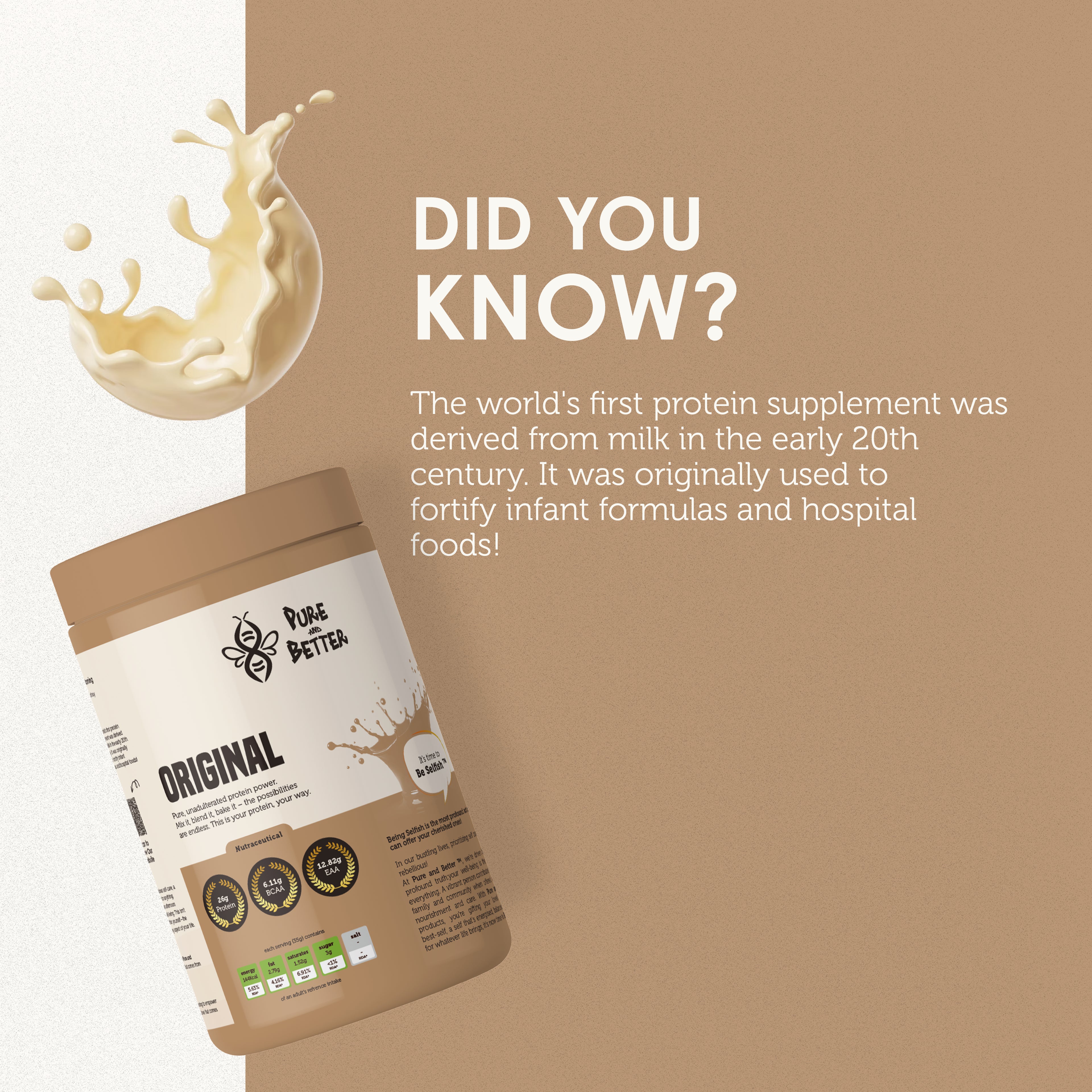 Original  Protein Jar – 26g Whey Protein | 500g Total