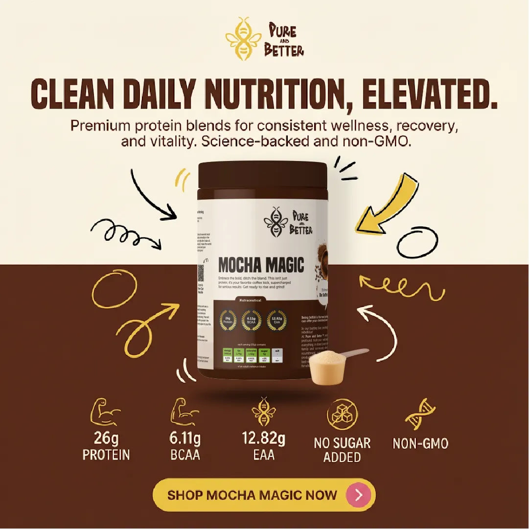 Mocha Magic Protein Jar – 26g Whey Protein | 500g Total