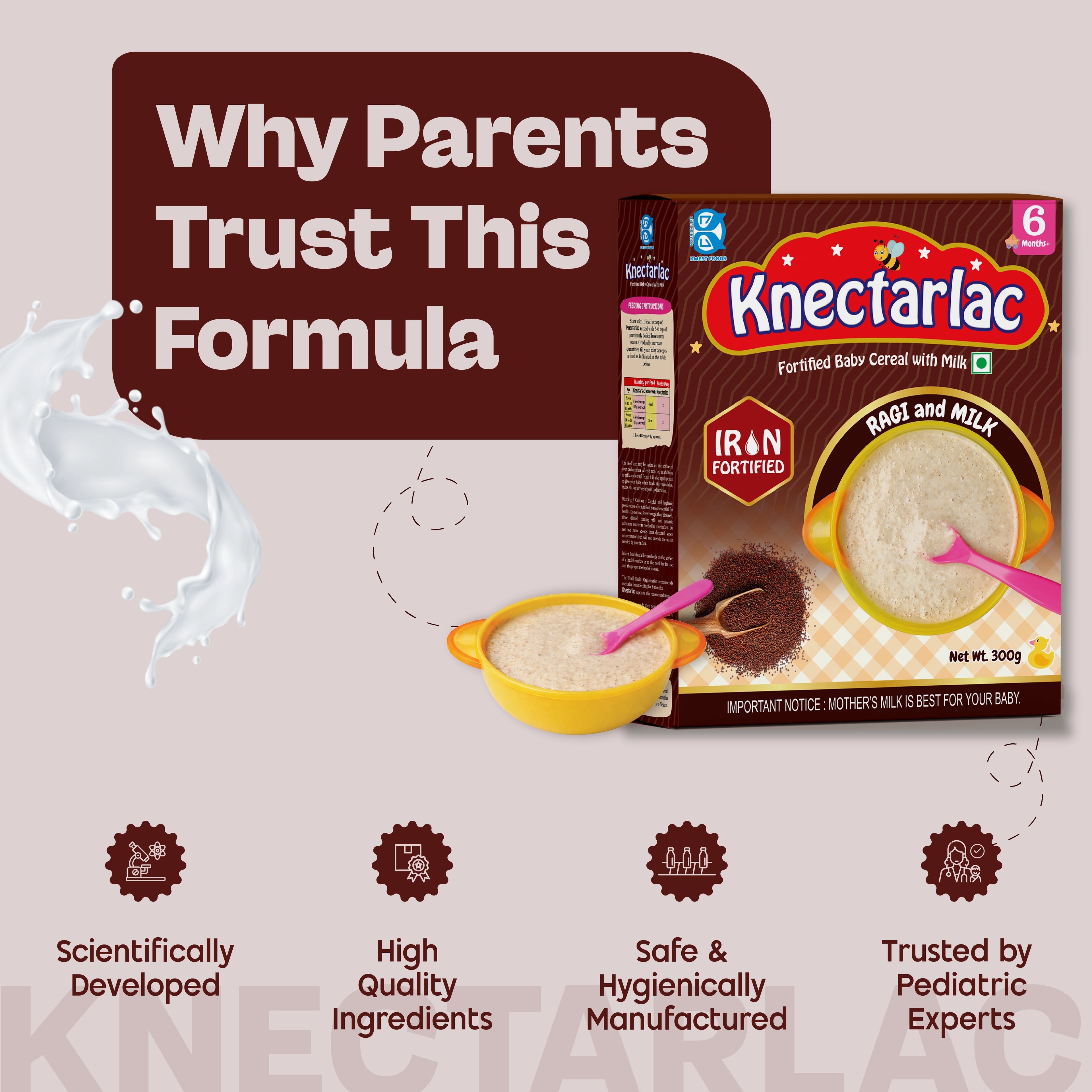 Knectarlac Infant Cereal – Ragi and Milk
