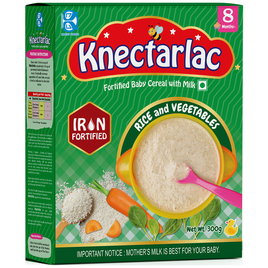 Knectarlac Infant Cereal – Rice and Vegetables