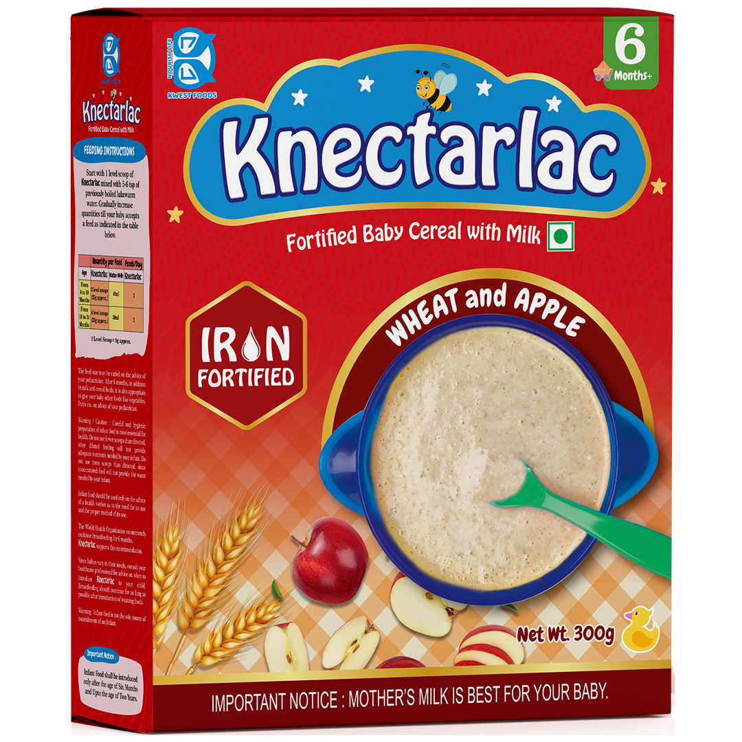 Knectarlac Infant cereal – Wheat and Apple