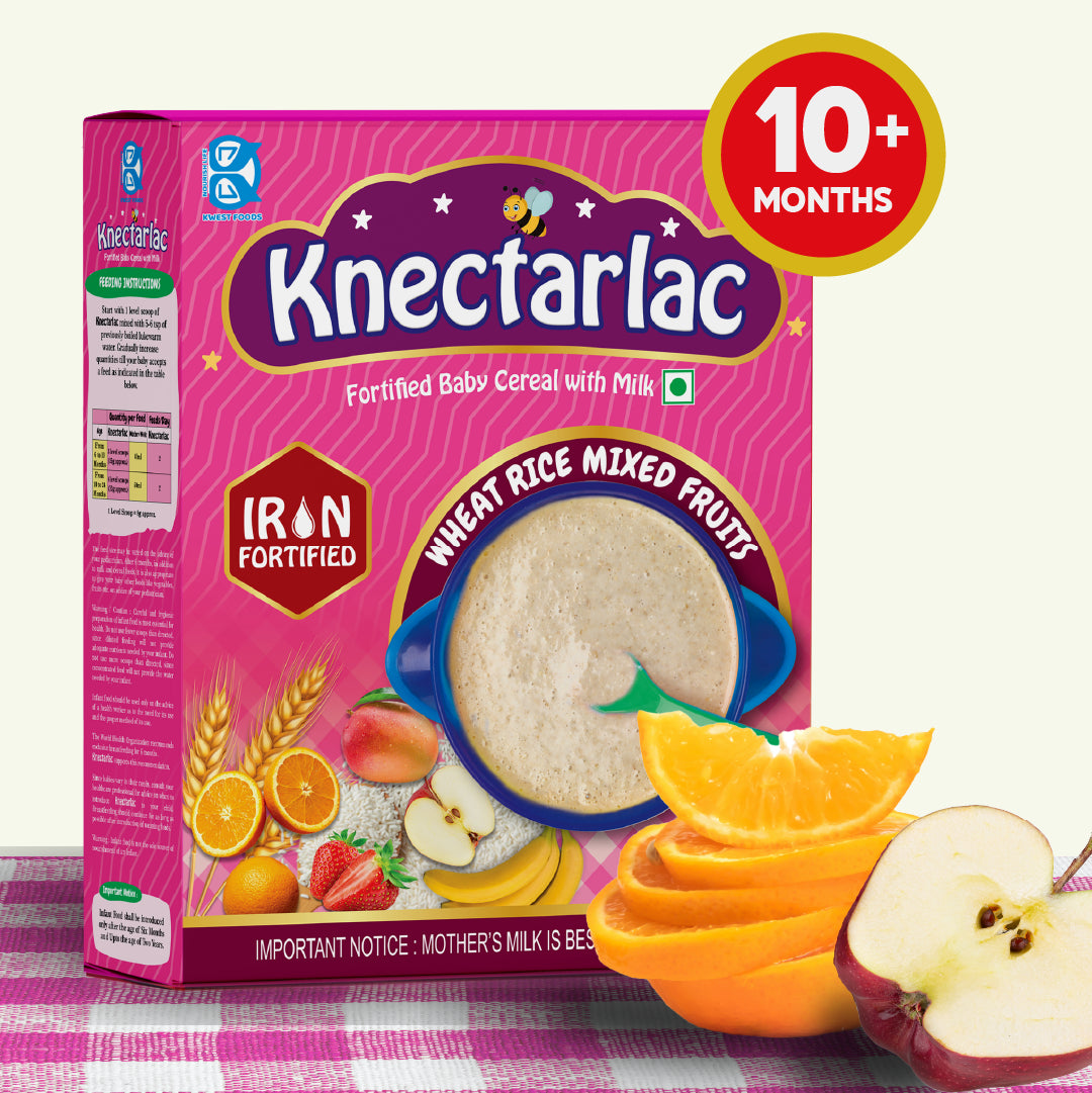Knectarlac Infant Cereal – Wheat, Rice and Mixed Fruits