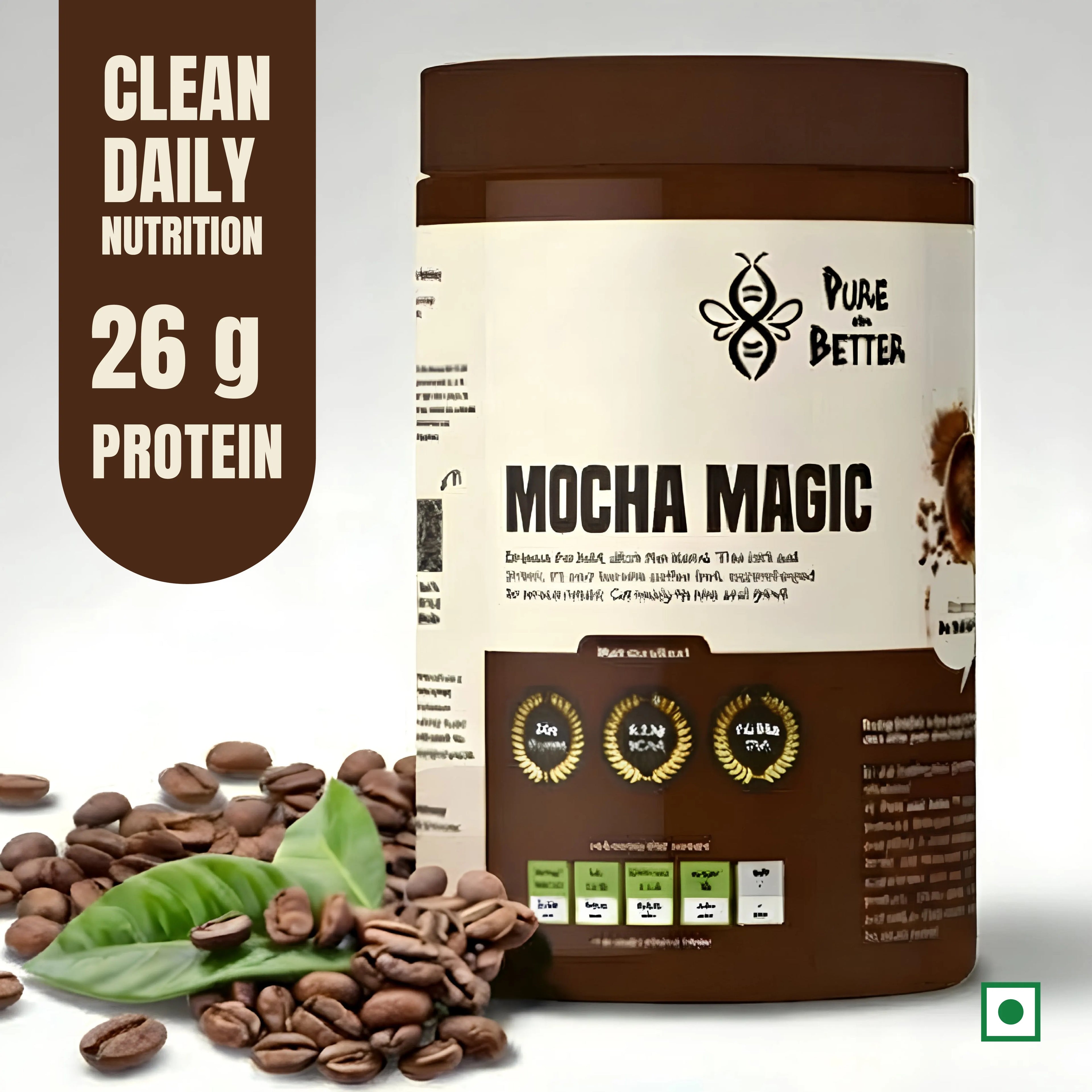 Mocha Magic Protein Jar – 26g Whey Protein | 500g Total