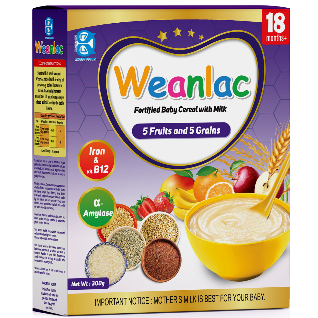 Weanlac Infant Cereal – 5 Fruits and 5 Grains