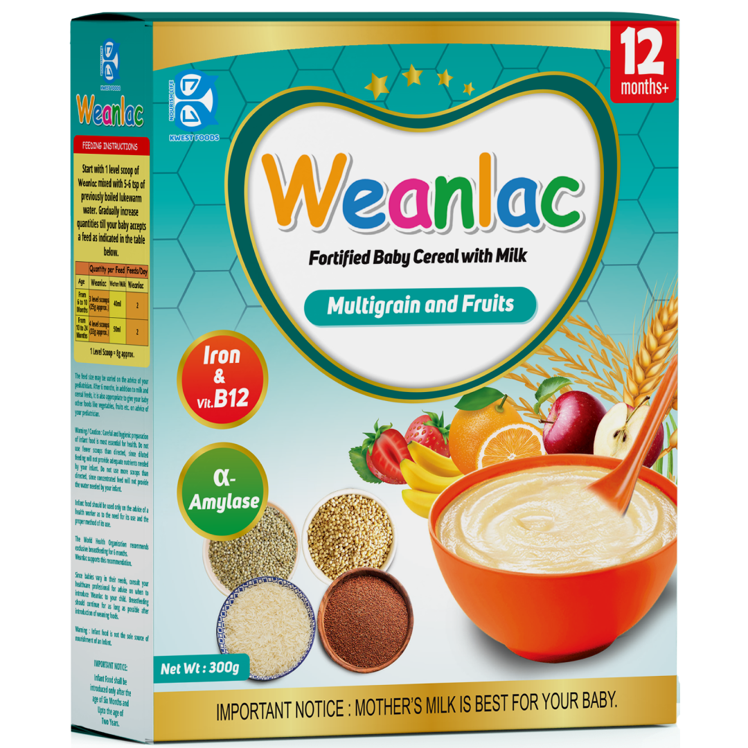 Weanlac Infant Cereal – Multigrain and Fruits