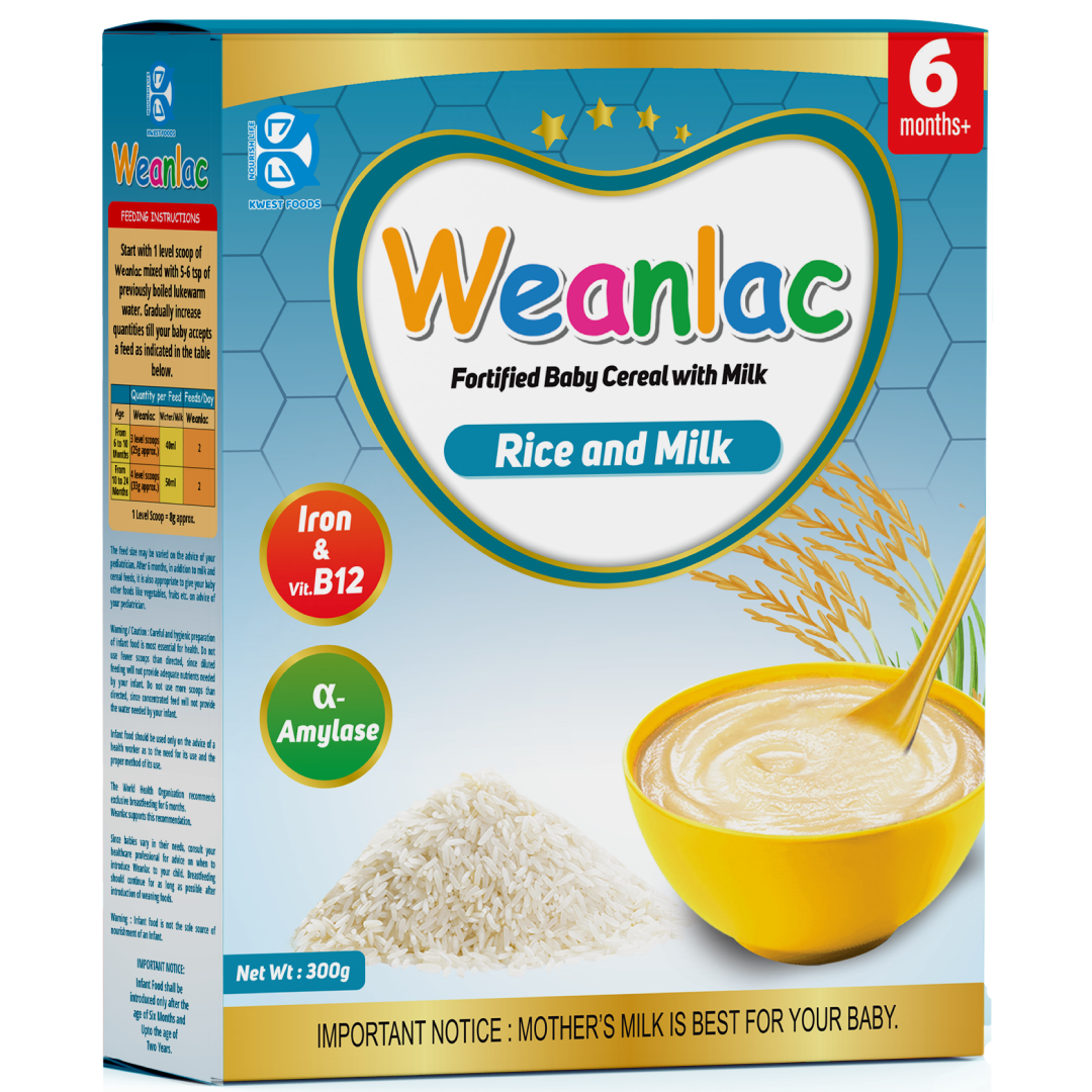 Weanlac Infant Cereal – Rice and Milk