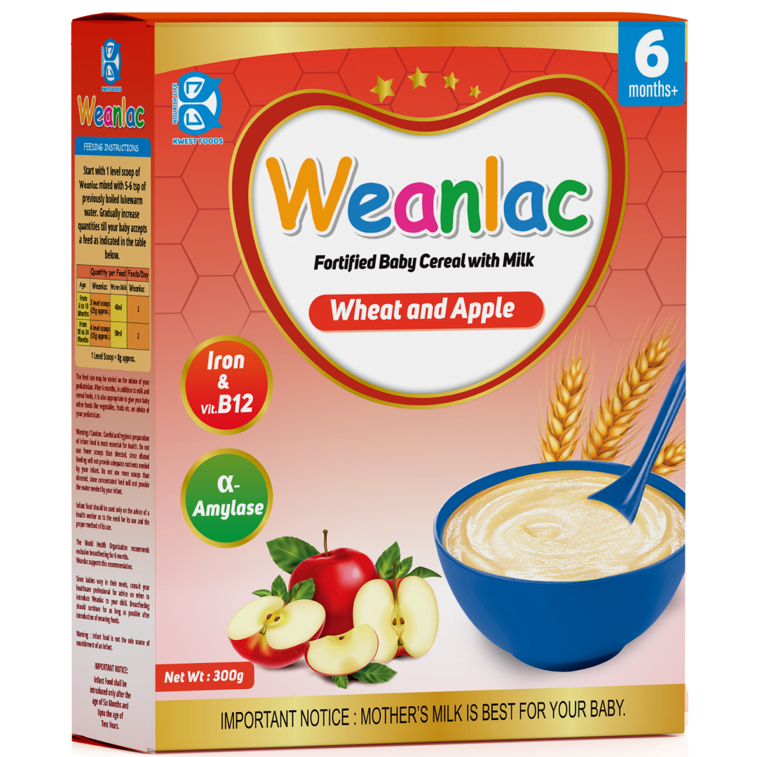 Weanlac Infant Cereal – Wheat and Apple